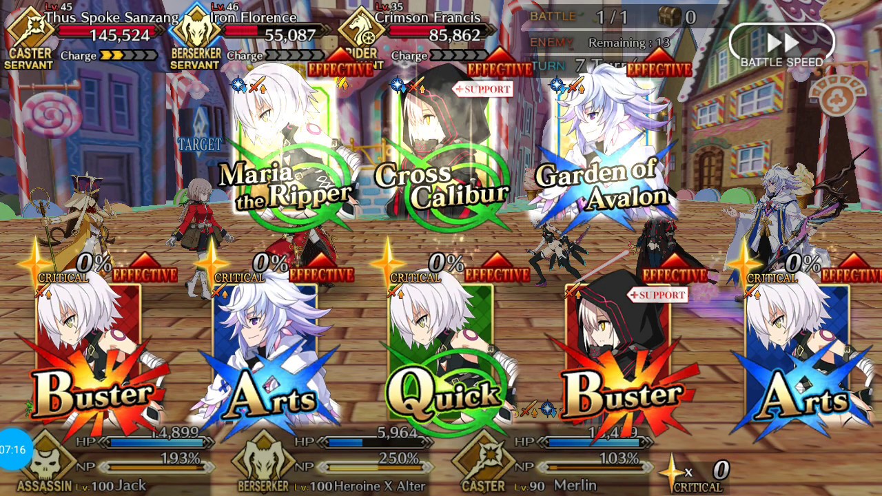 Fate/Grand Order Valentines Event Challenge Quest (No Waver/Double Merlin)