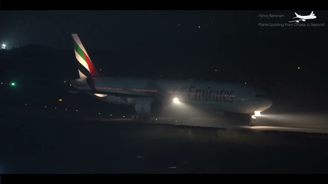 Boeing 777-300ER Night Landings at Dhaka Airport