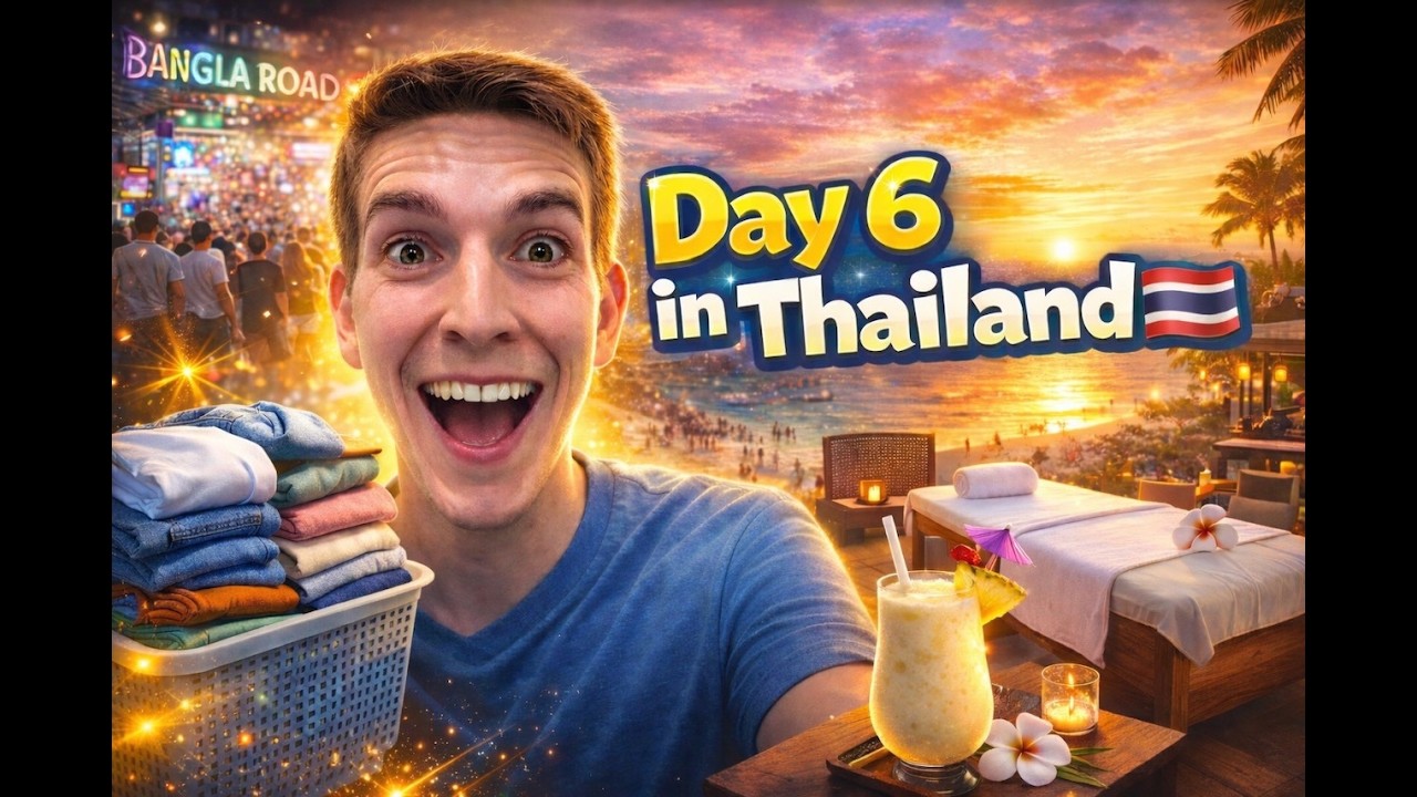 Day 6 in Phuket, Thailand 🇹🇭 - Massage, Rooftop Sunset & Bangla Road Chaos