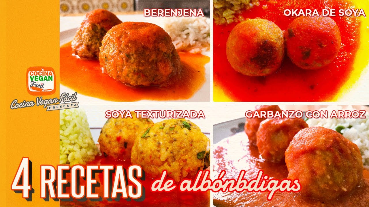 4 recetas de albóndigas - Cocina Vegan Fácil