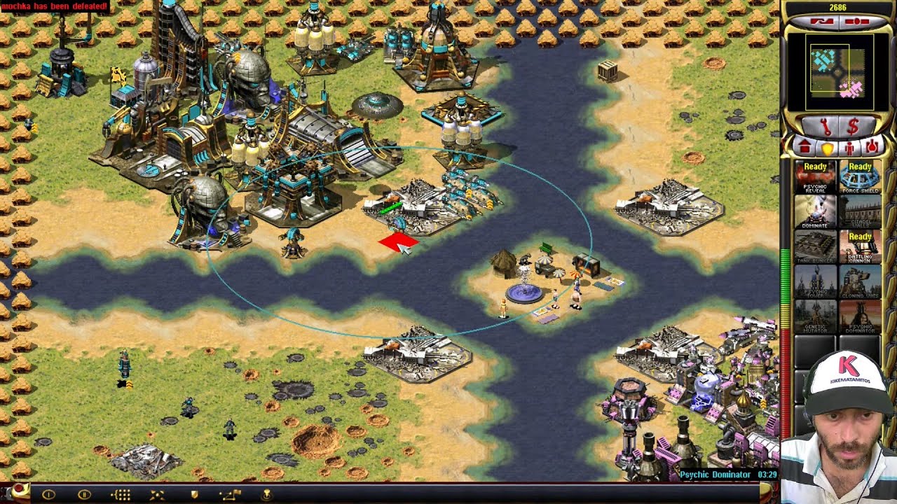 I play Yuri on Funny Big Map 4x - online multiplayer Yuri's Revenge Gameplay