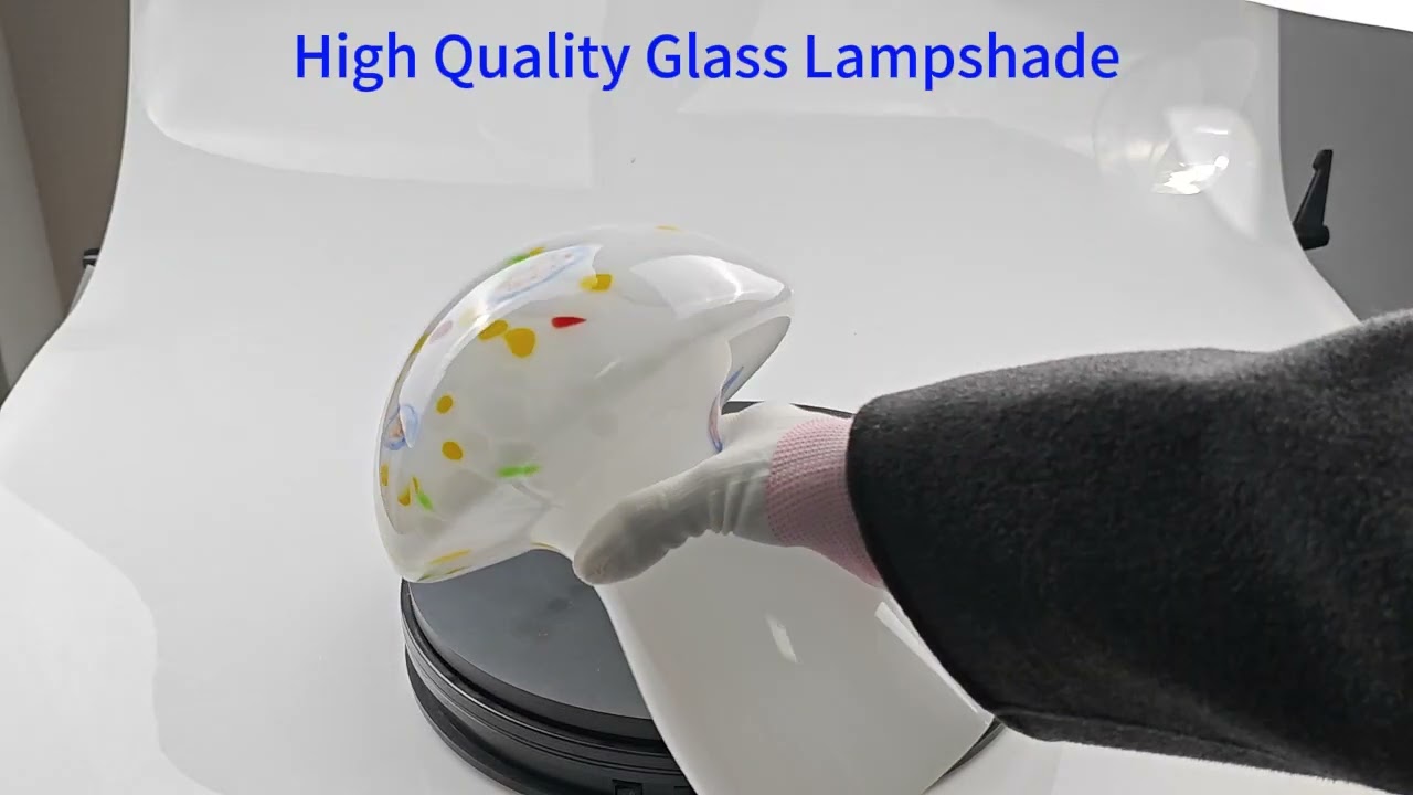mushroom glass shade