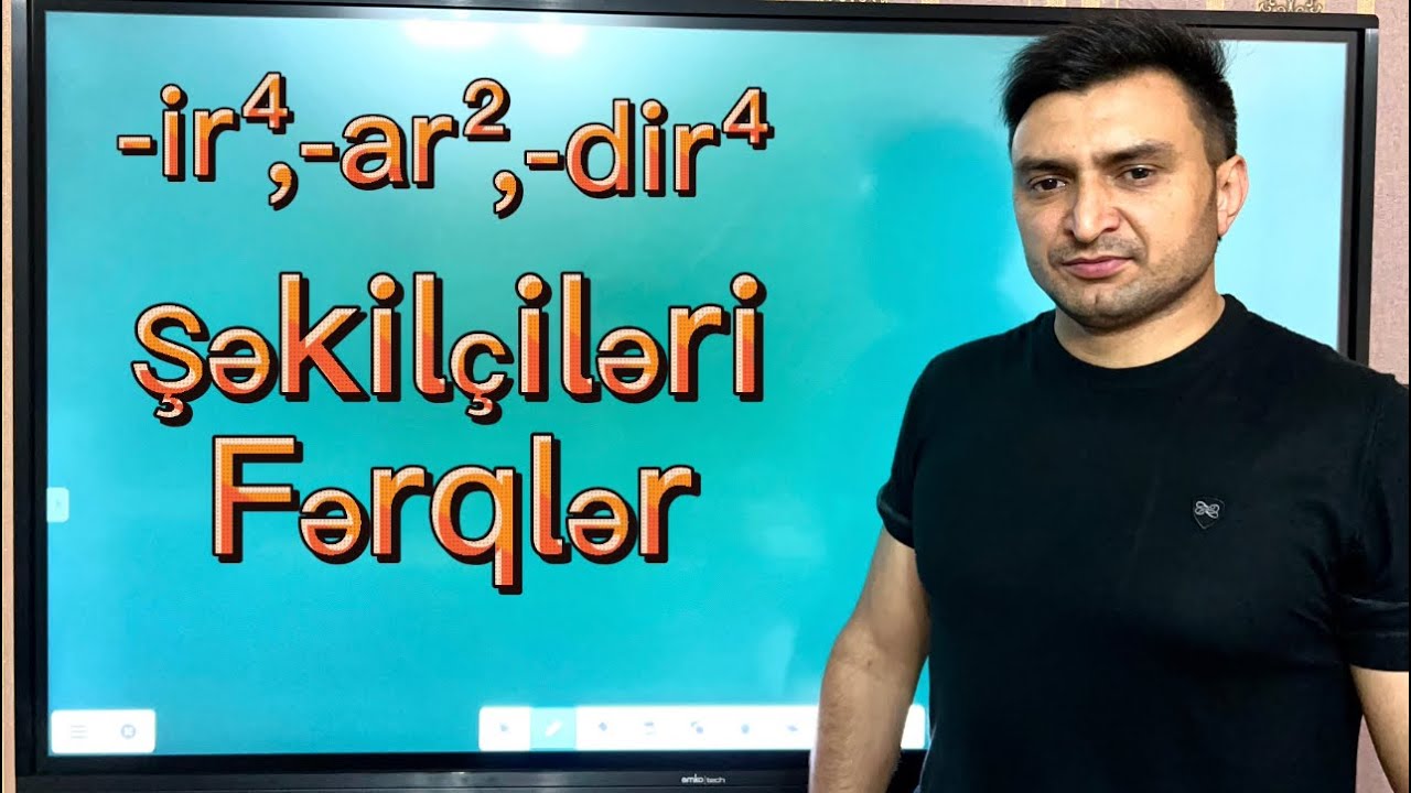 -ır⁴, -ar², -dır⁴ #şəkilçiləri və fərqləri. Rəşad Hümbətov (070-535-35-55)