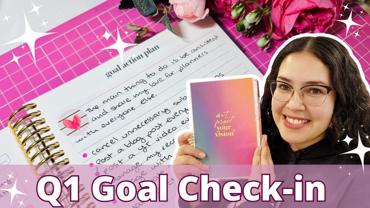 Plan With Me: Q1 Goal Check-in With My Erin Condren Goal Planner