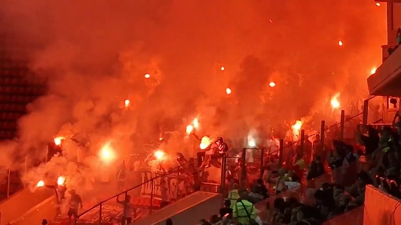 Απολλωνίστες είσοδος μέσα στο Καραϊσκάκης Ολυμπιακός - Απόλλων 25/8/2022