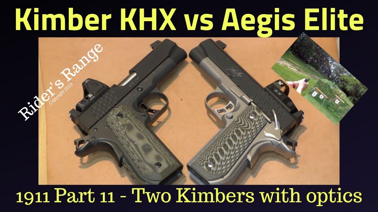 1911 Part 11 - Kimber KHX Pro 45 with Trijicon vs Aegis Elite 9mm with Vortex