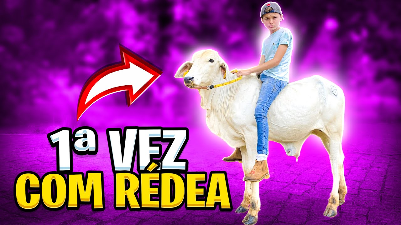 PRIMEIRA VEZ com R&Eacute;DEA na ARGOLA do BOI