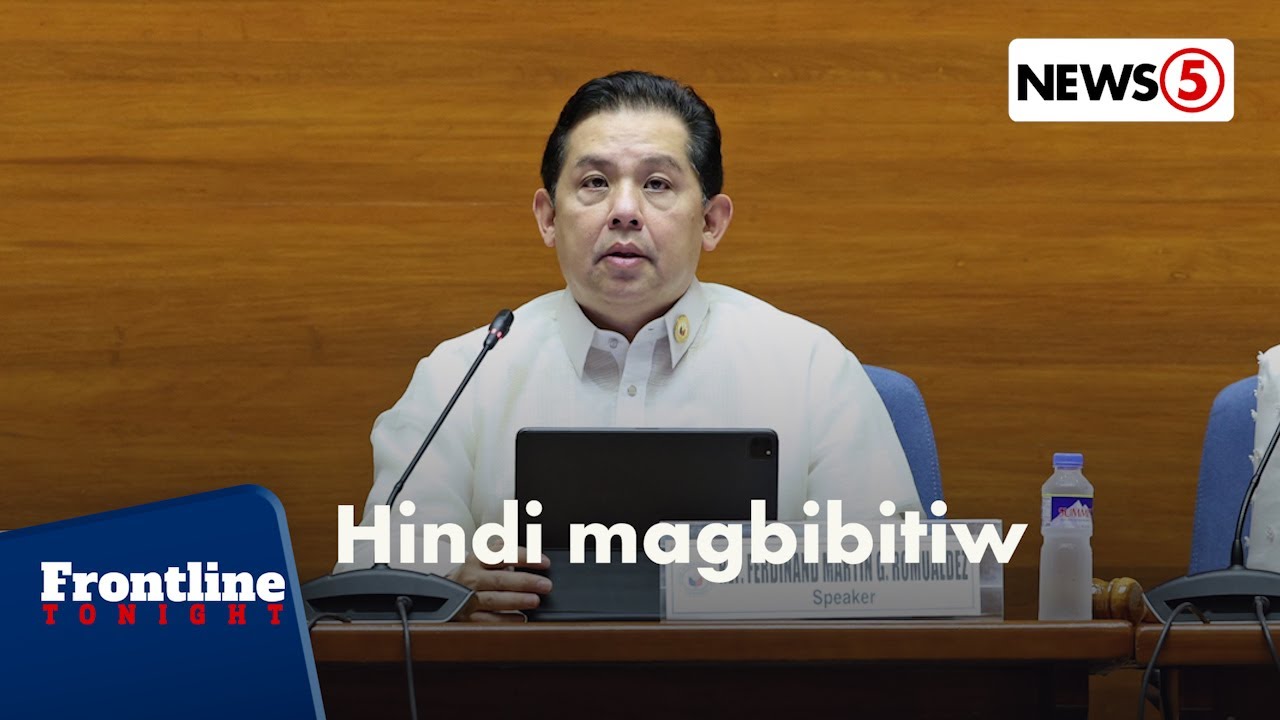 Barbers: Speaker Martin Romualdez, hindi magbibitiw sa pwesto | Frontline Tonight