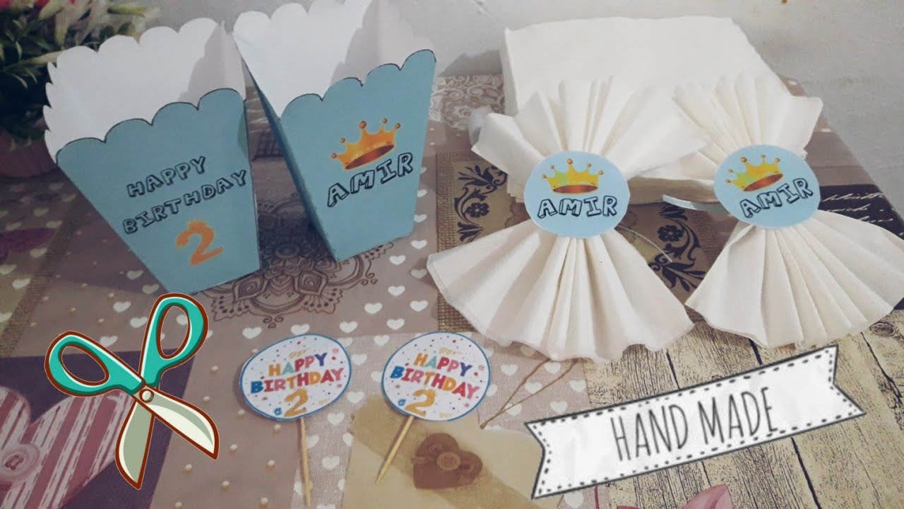 اصنعي اكسسوارات عيد ميلاد اولادك بنفسك ✂️🔫💪