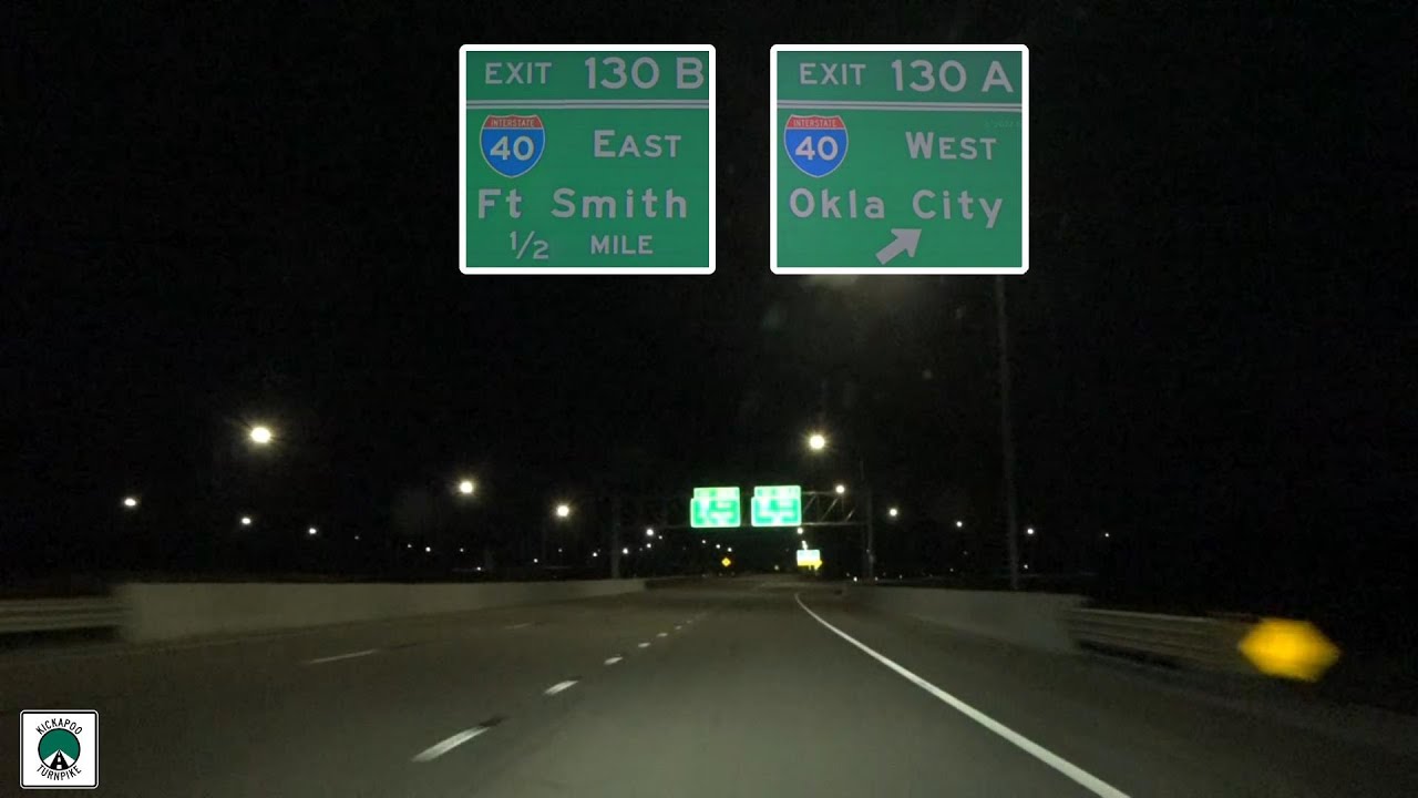 Tulsa to Oklahoma City Long Shot: I-44, Kickapoo Tpk, I-40 & I-240