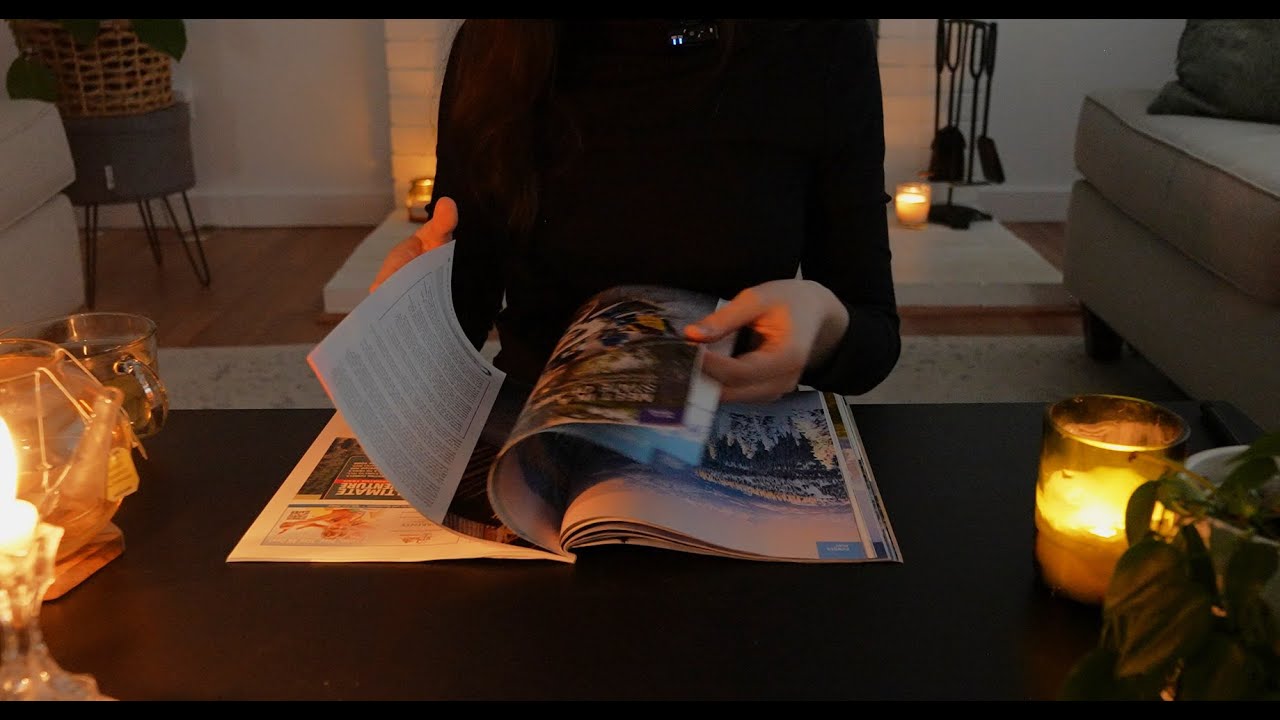 ASMR Magazine Flipping (No Talking) | Crinkles & Hand Movements for Sleep Relaxation