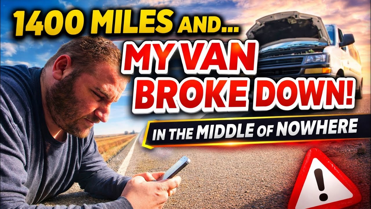 My Van Broke Down in the Middle of Nowhere!  #vanlife #campervan #travel 