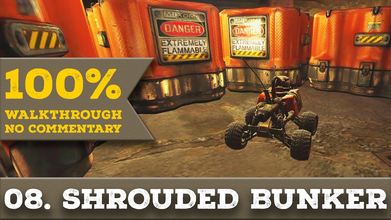 Rage Walkthrough [1440p] (Ultra Nightmare, All Collectibles) part 8 SHROUDED BUNKER