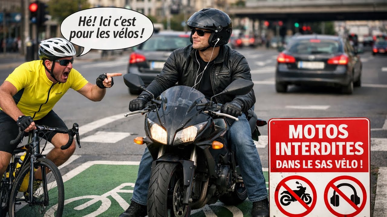 L’automobiliste menaçant et le motard agaçant ! 🤯 