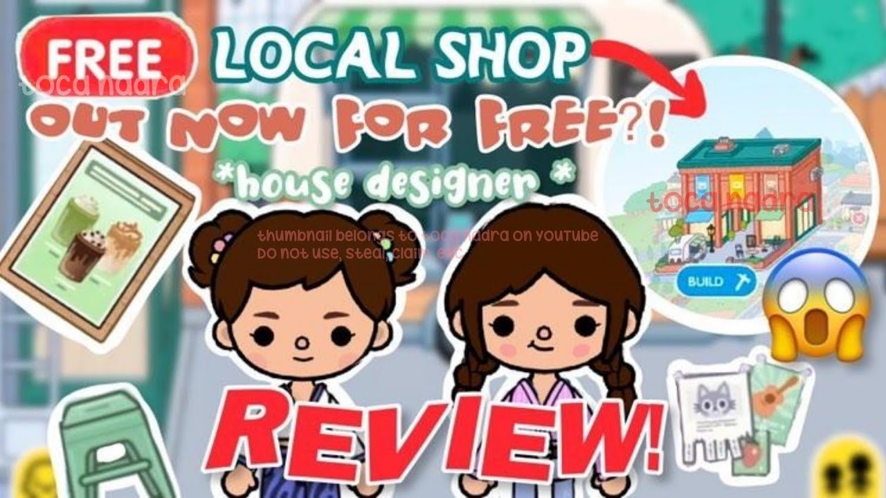 NEW LOCAL SHOP FREE HOUSE DESIGNER OUT NOW! 🛍️ 😱 HOUSE DESIGNER GRATIS BARU! toca life world // skit