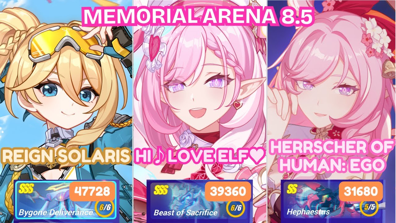 There are 2 Pink Elves!? | Ex-Memorial Arena 8.5 All Stages | Honkai Impact 3rd