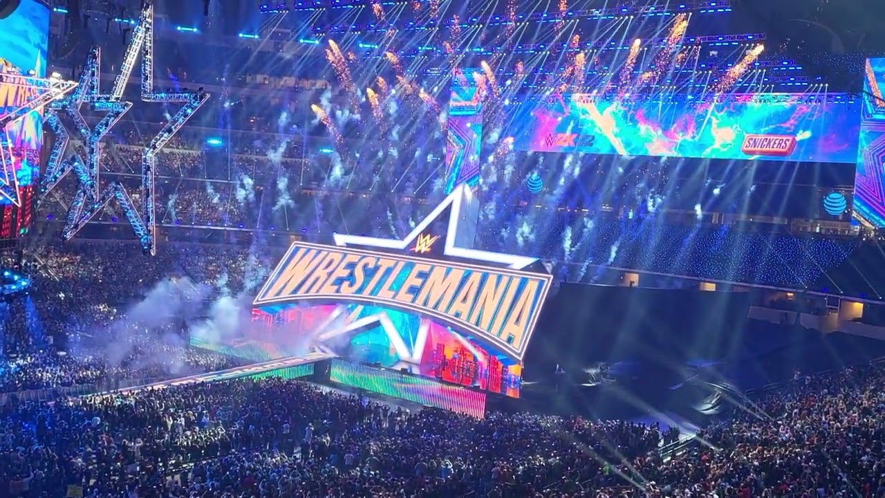 Wrestlemania 38 Live Seth Rollins/Cody Rhodes Entrances