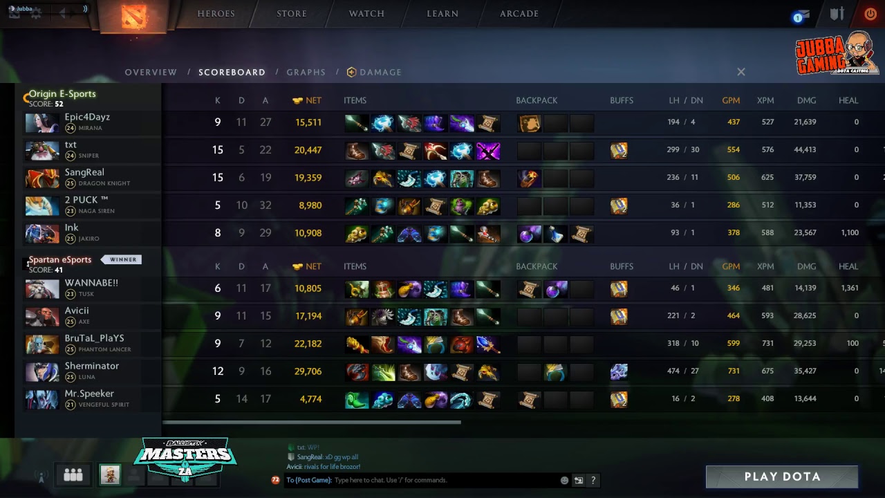Ballistix Masters - Origin E-Sports Vs Spartan (semi-finals)
