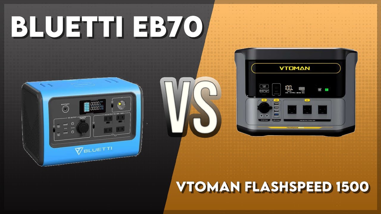 Bluetti EB70 vs Vtoman FlashSpeed 1500 Technical Comparison
