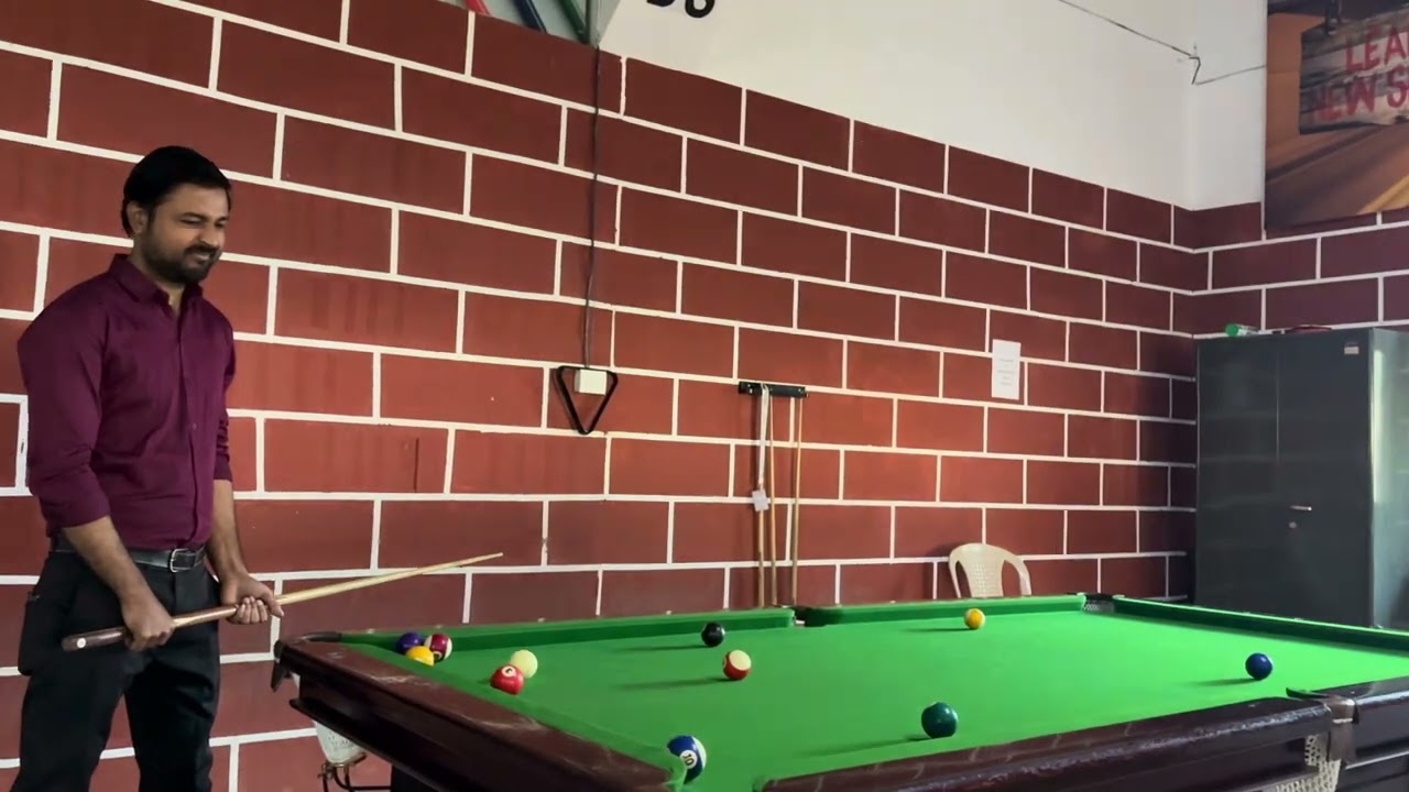 Trying Pool With Pro Player 