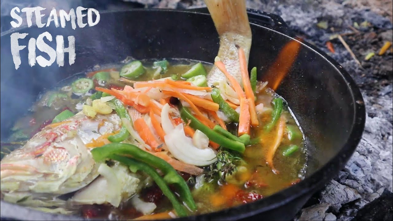 Steamed Fish and Okra | Jamaica Outdoor Cooking