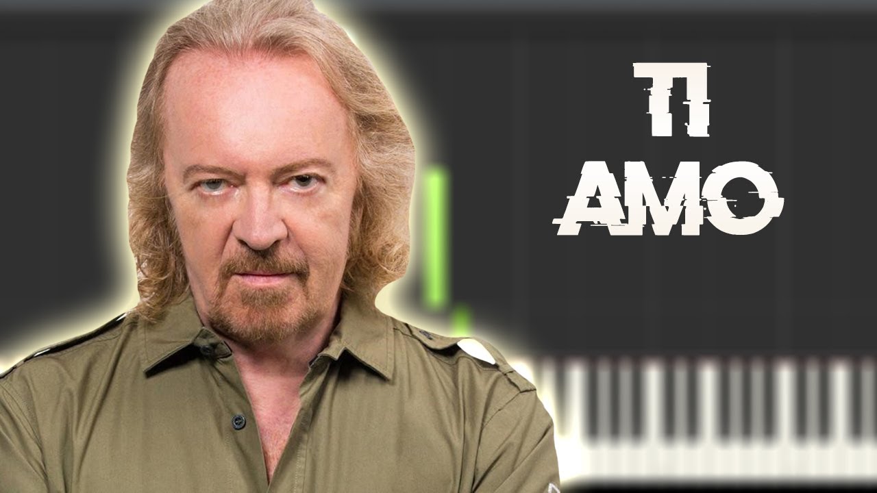 Umberto Tozzi - Ti Amo | Instrumental Piano Tutorial / Partitura / Karaoke / MIDI