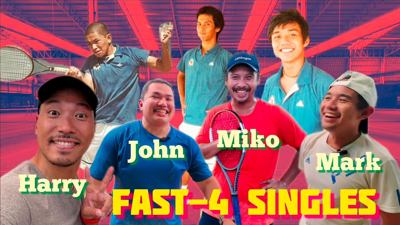 Fast4 Singles feat Former Ateneo Tennis Varsity Teammates & Korean Tennis Influencer @harrys_tennis