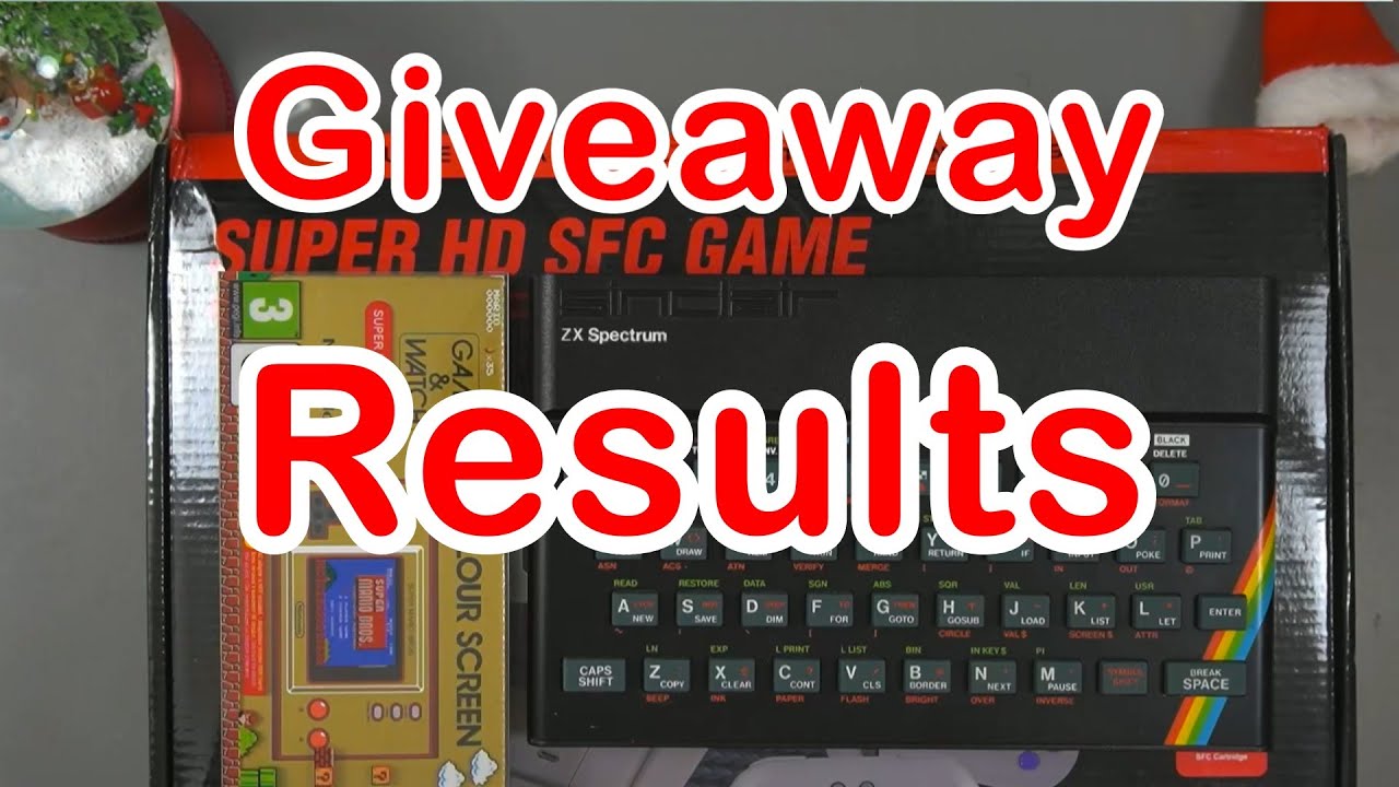 Christmas Giveaway Results!