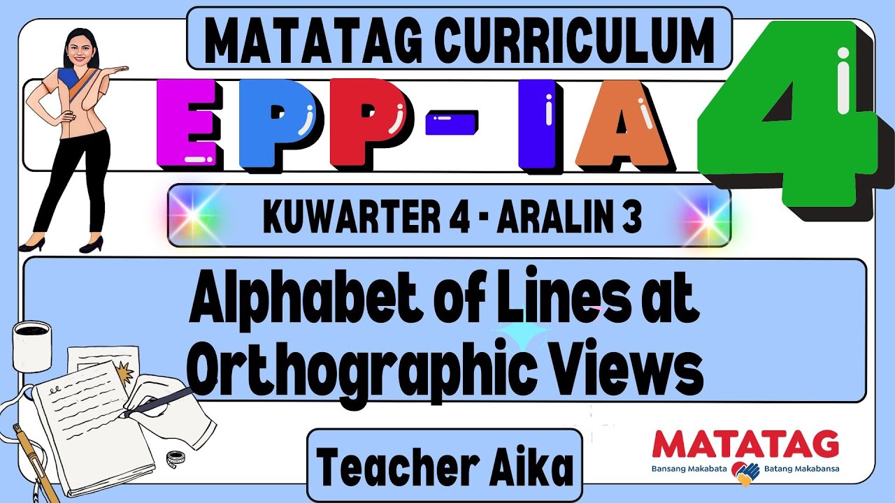 EPP- IA 4 Grade 4 Kuwarter 4 Aralin 3 Alphabet of Lines at Orthographic Views