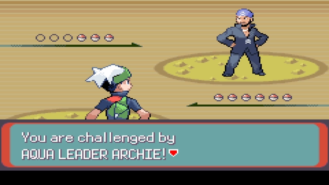Pokemon Contemporary Emerald * Aqua Leader Archie * Sea floor Cavern