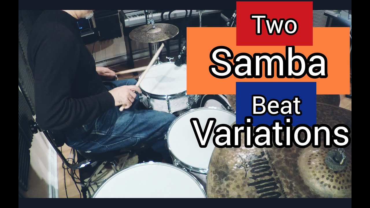 Two Drumset Samba beat Variations | Samba drum beat