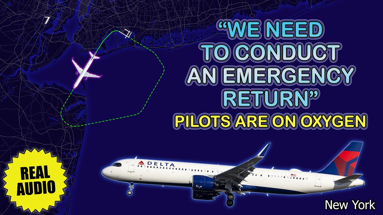 Smoke and fumes in the cockpit. Delta Airbus A321neo performs emergency return to JFK. Real ATC