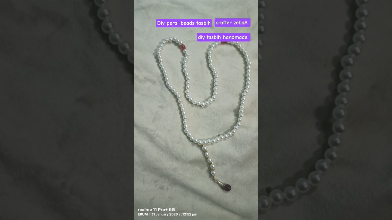 Diy peral tasbih/ramadan crafts idea
