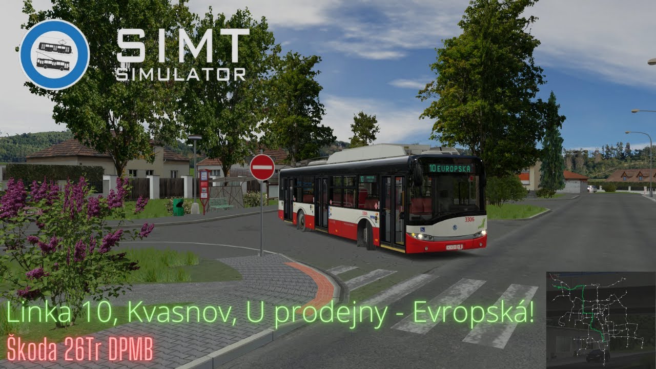SIMT MHD | Trolejbus Škoda 26Tr DPMB ev.č.3306 / Linka 10: Kvasnov, U prodejny - Evropská!