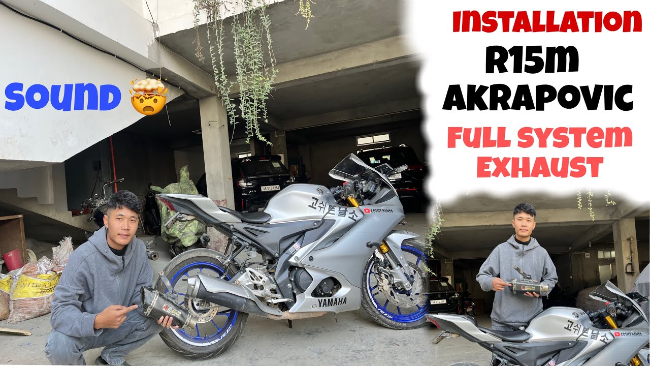 Installation | AKRAPOVîC full system exhaust Yamaha R15m 🤯