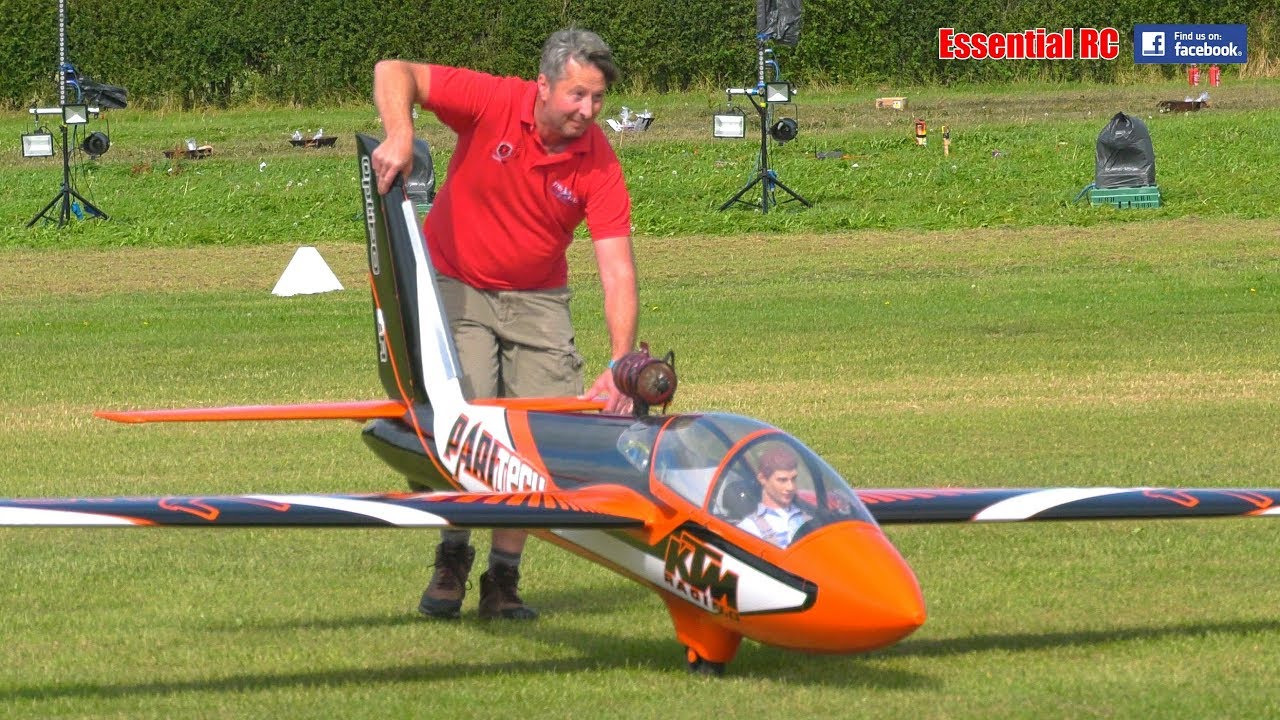 Giant 50% scale RC FOX jet turbine powered GLIDER