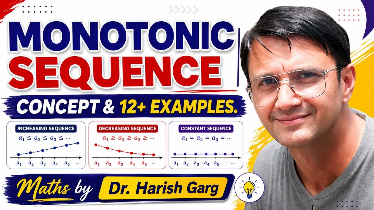 Monotonic Sequences & its Examples | 3 different Methods