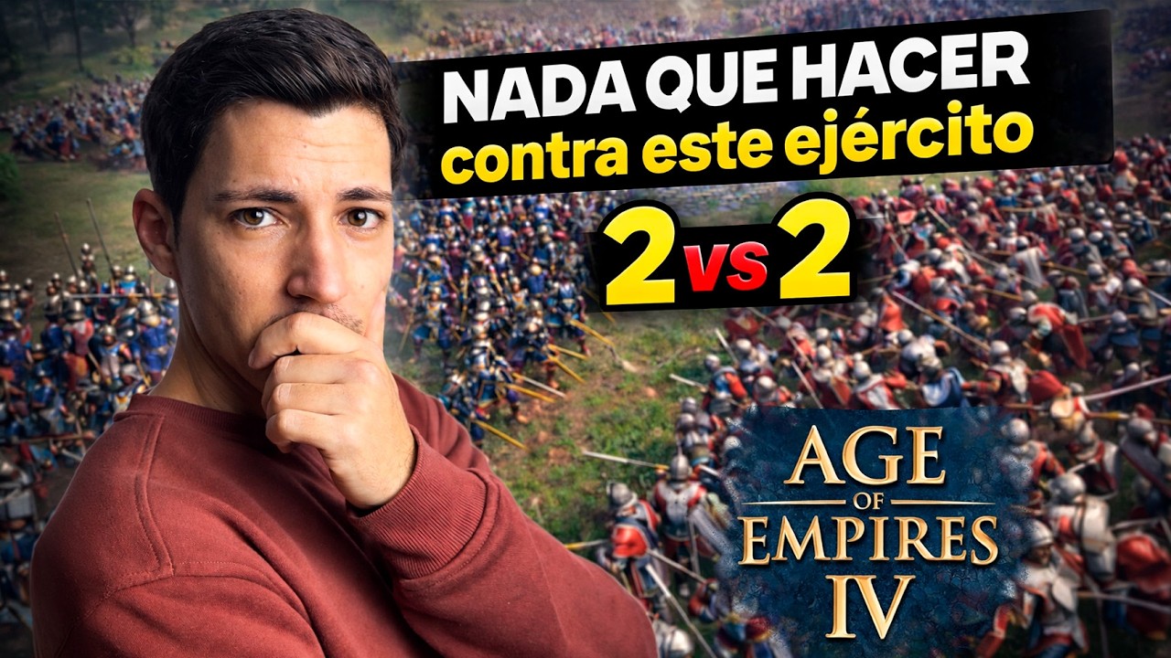 IMPOSSIBLE de PARAR 😨 2vs2 en Age of Empires IV