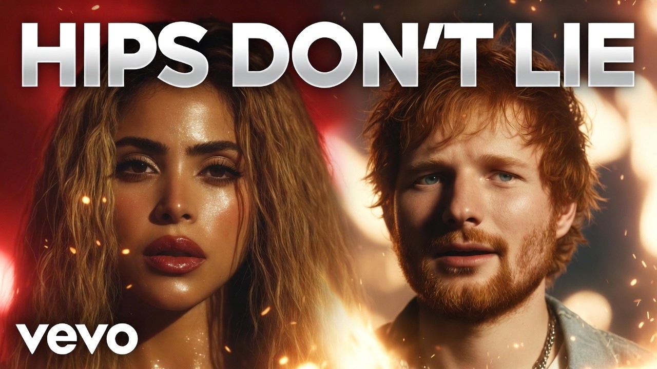 Shakira x Ed Sheeran - Hips Don't Lie (Ai Music Video) | Latin Pop Remix