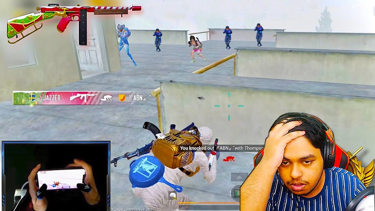 WORLD's RANK 1 AKM + 6x Spray 4 Finger Claw Handcam JAZZED BEST Moments in PUBG Mobile