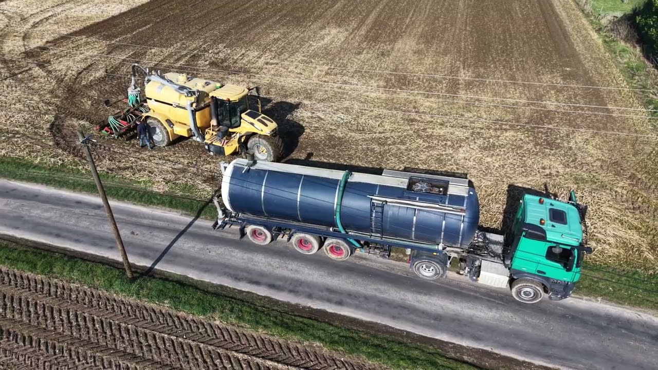 Challenger TG 8333, Mercedes LKW, JohnDeere Gespann, Naturdünger.