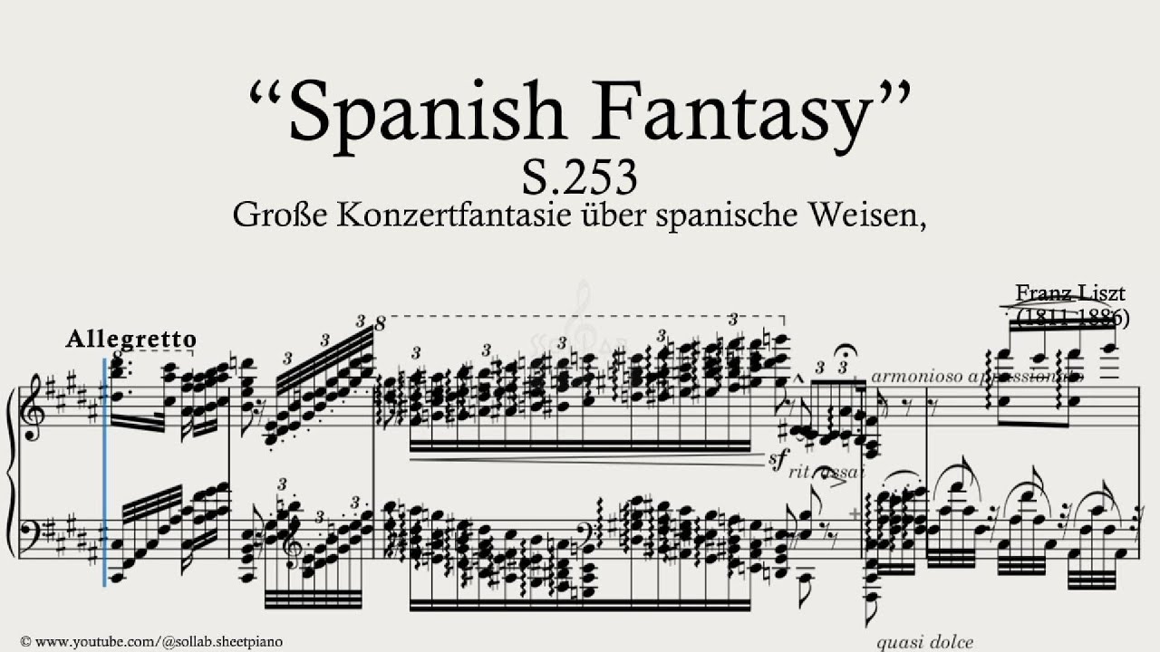 Liszt &ndash; Spanish Fantasy, S.253 | Piano Sheet Music + Tutorial (Complete Performance)