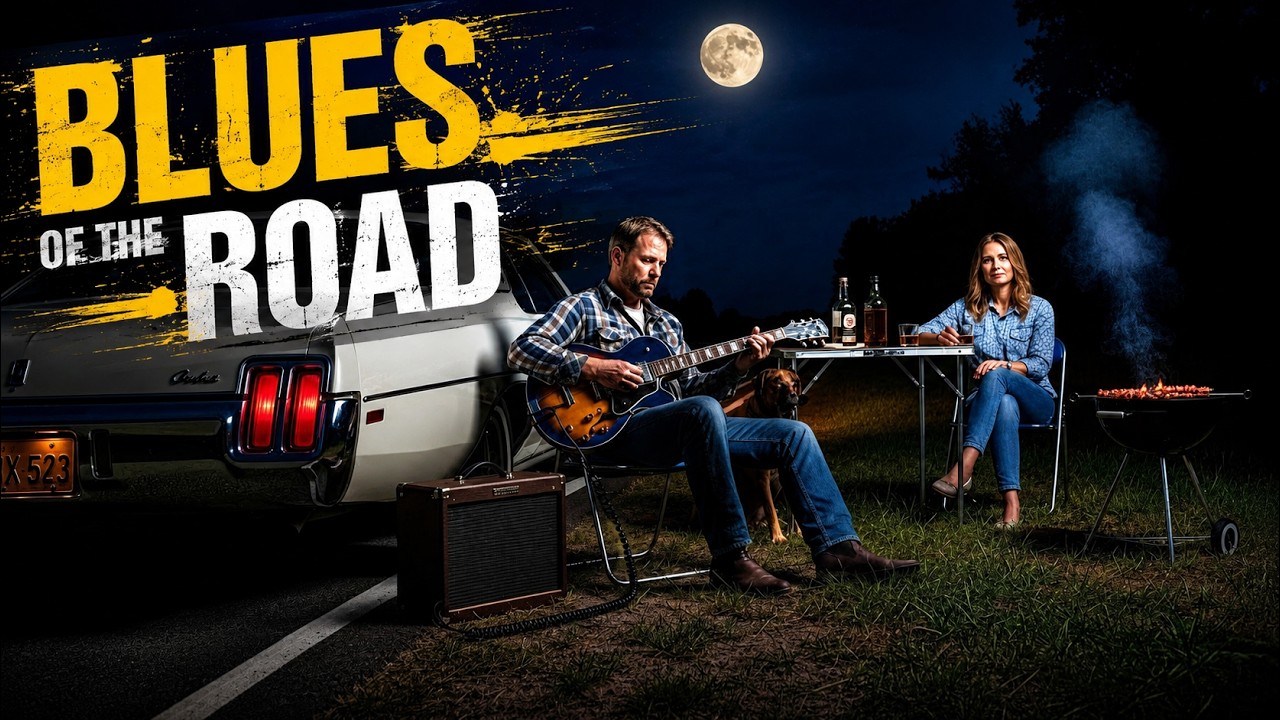 Дорожный блюз — Музыка ночной дороги | Night Drive Blues Guitar