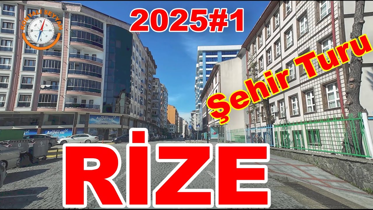 RİZE Şehir Turu -1 (2025) / RİZE CITY TOUR -1 (2025) / Rize'ye bir de DJI Action-4 ile bakın -1