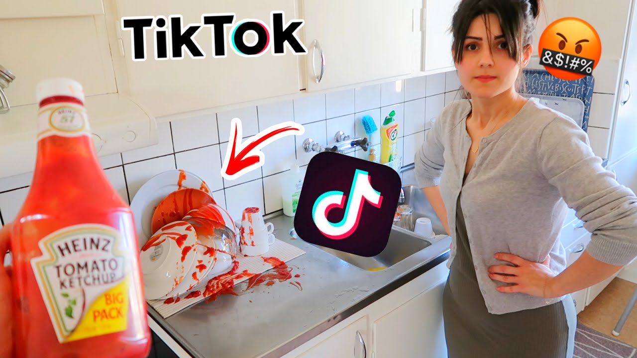 سويت مقالب التيك توك بزوجتي | انتهى بمعركة👊🏻