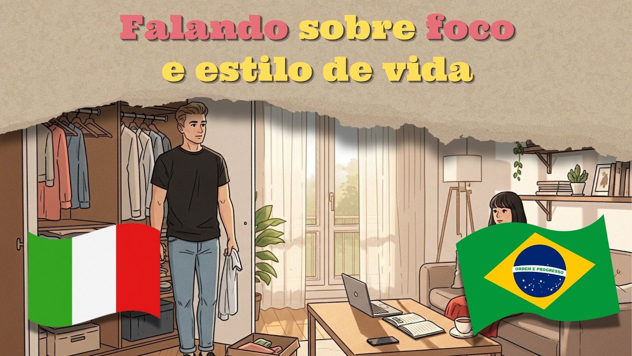 Falando Sobre Foco e Estilo de Vida - Shadowing Italiano A2 | Italiano Fácil com História