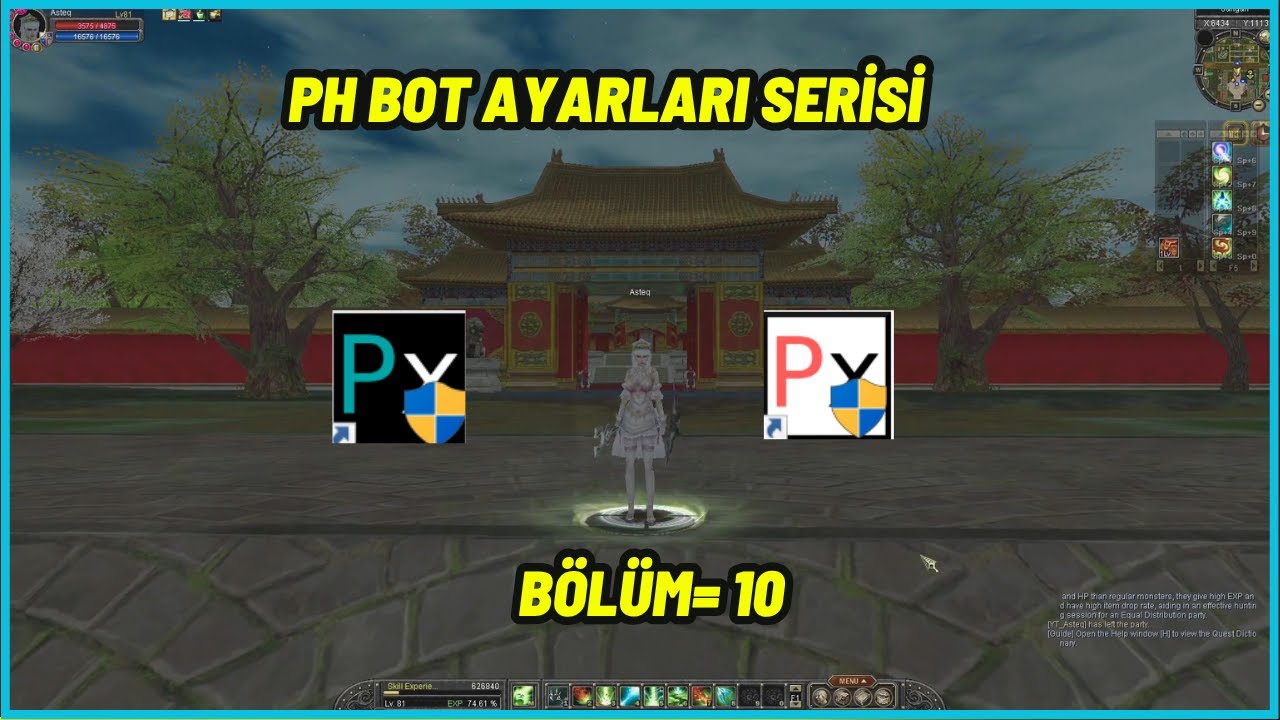 Ph Bot Ayarları/ Oto Görev Yapma/ Oyuncular Kısmından Yapılabilecekler #Ph=10 [ Silkroad Online ]