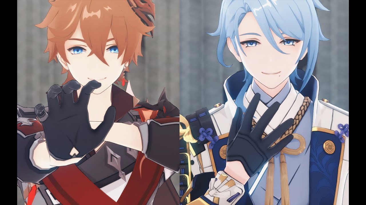 Genshin Impact MMD / Tartaglia ＆ Ayato / shadow shadow