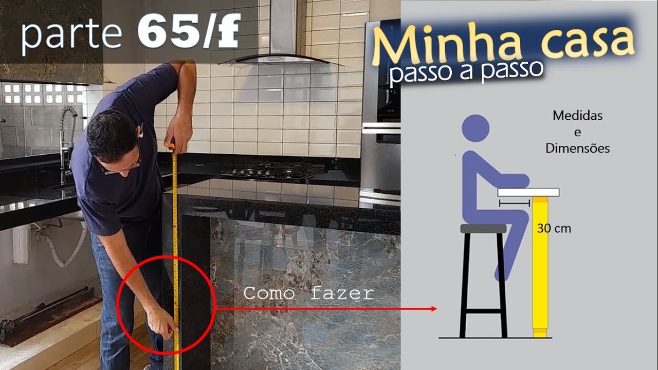# 65/f - MEDIDAS e DIMENSÕES da cozinha / balcão