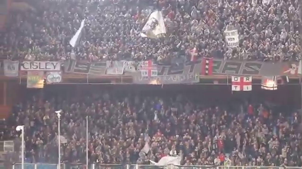 Genoa - Alessandria Coppa Italia 2015 / 2016 - Ultras Alessandria coro per i Genoani